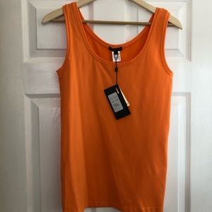 Alberto Makali orange stretchy tank sz L NWT